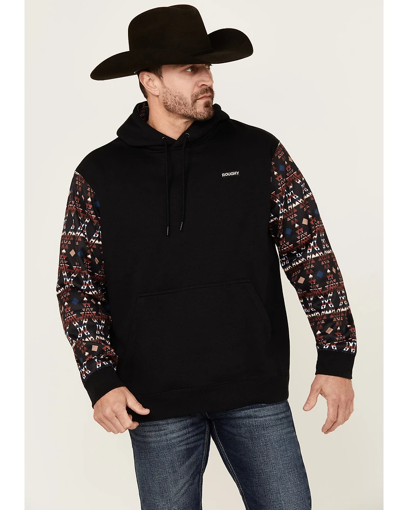 Hooey Men's Legendary Southwestern Sleeve Block Hooded Sweatshirt