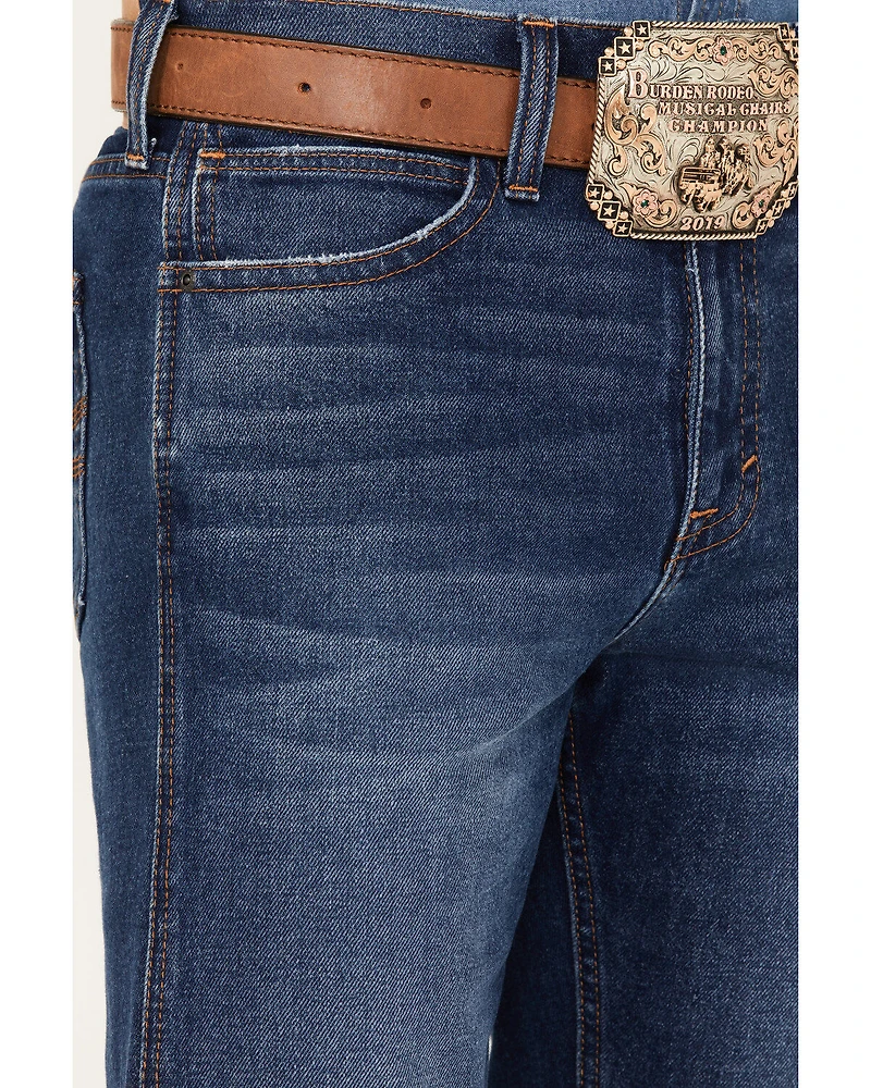 Blue Ranchwear Men's Montana Medium Wash Stackable Straight Stretch Denim Jeans
