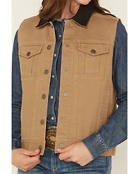 Shyanne Women's Twill Button-Down Utility Vest