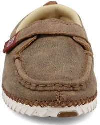 Twisted X Boys' Zero-X Leather Velcro Bomber Casual Shoes - Moc Toe