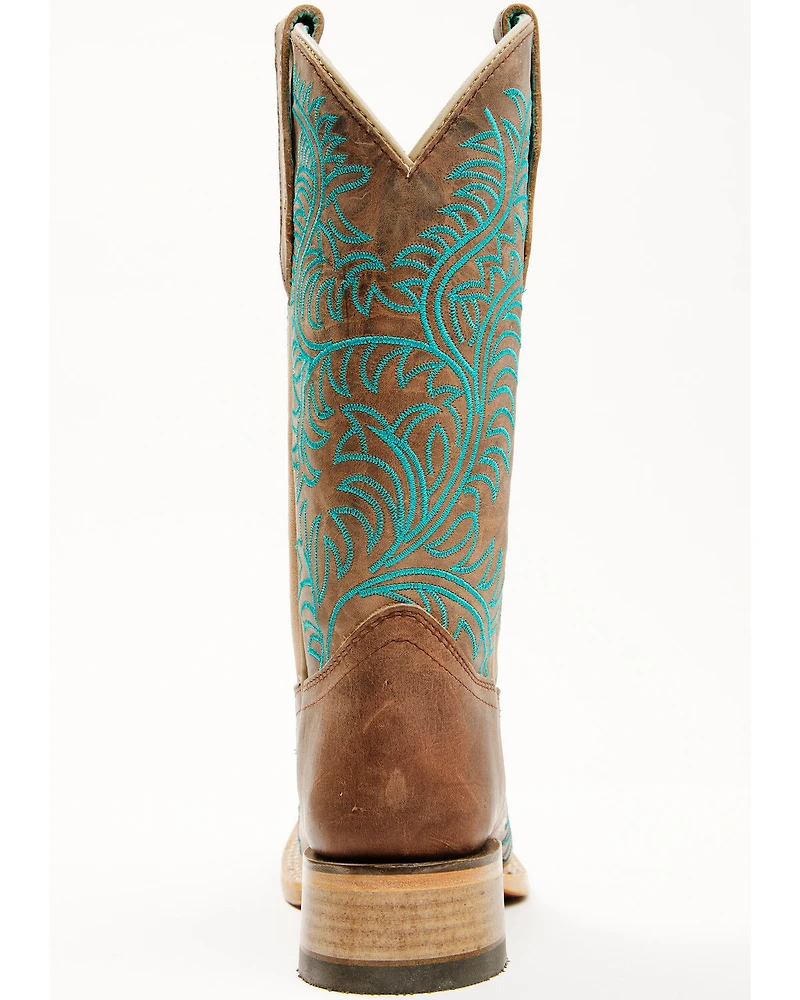 Corral Girls' Embroidered Western Boots - Broad Square Toe