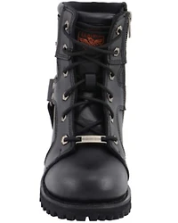 Milwaukee Leather Women's Harness Moto Boots - Soft Toe