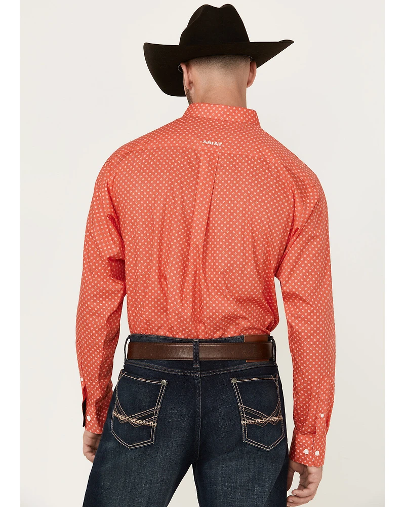 Ariat Men's Wilkie Geo Print Long Sleeve Button-Down Western Shirt