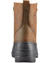 Baffin Men's Brown Canada Waterproof Faux Fur Leather Tundra Work Boots - Soft Toe