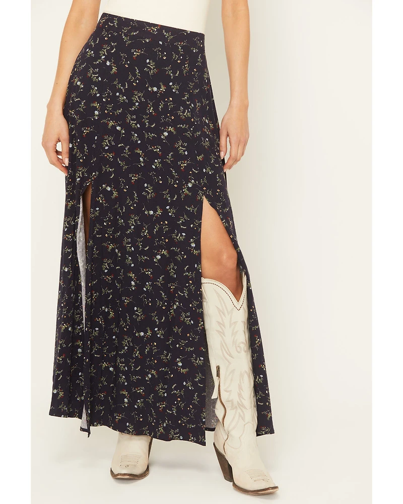 Idyllwind Women's Trinity Ditsy Floral Print Maxi Skirt