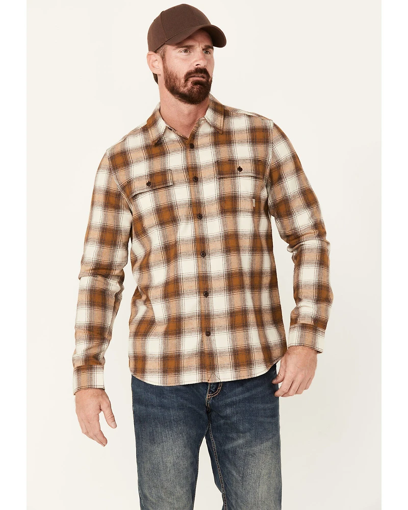 Brothers and Sons Men's Stewert Everyday Plaid Print Button Down Western Flannel Shirt