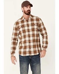 Brothers and Sons Men's Stewert Everyday Plaid Print Button Down Western Flannel Shirt