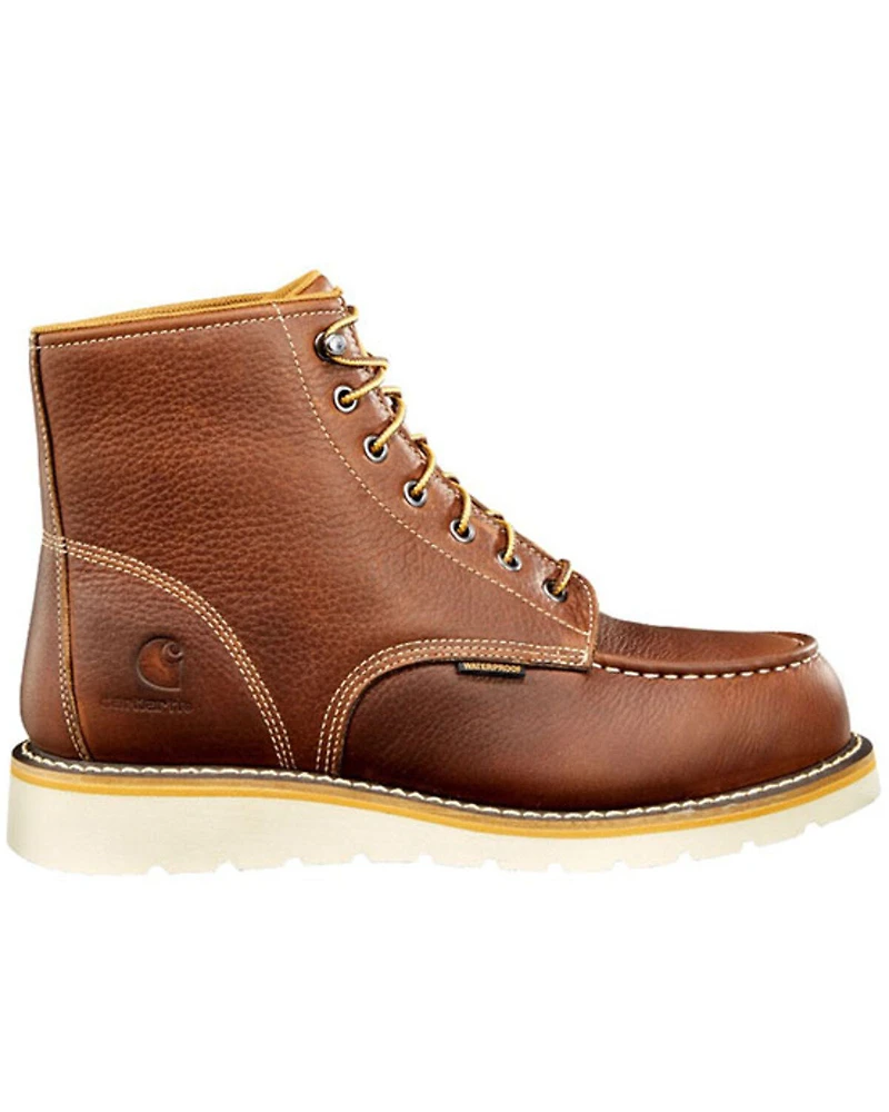 Carhartt Men's 6" Waterproof Wedge Boots - Moc Toe