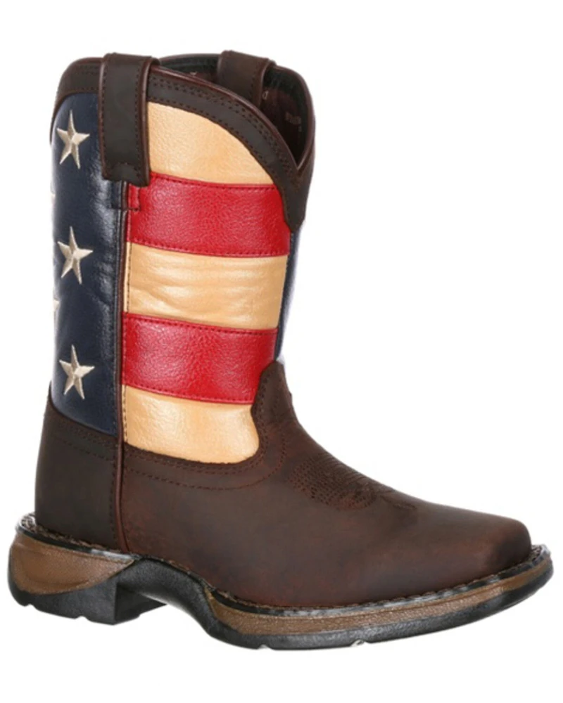Durango Boys' Americana Western Boots - Broad Square Toe