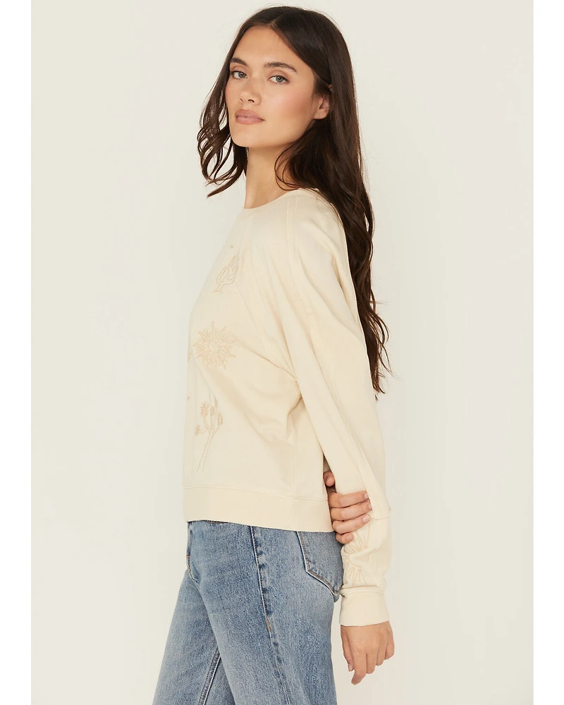 Cleo + Wolf Women's Embroidered Long Sleeve Shirt