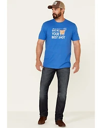 Moonshine Spirit Men's Best Shot Graphic Short Sleeve T-Shirt