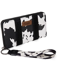 Wrangler Women's Cow Print Wallet