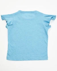 Shyanne Toddler Girls' Peace Love Cowgirls Flutter Sleeve Graphic Tee