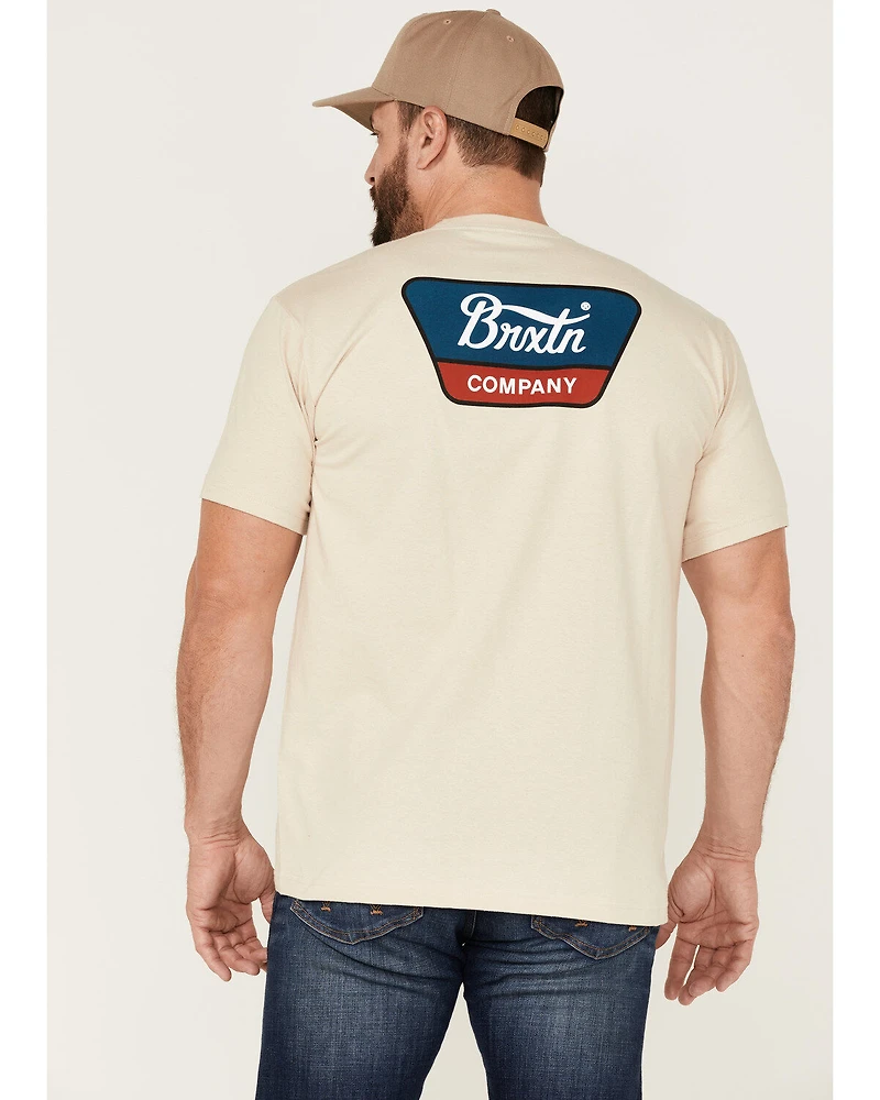 Brixton Men's Linwood Logo Graphic Standard T-Shirt