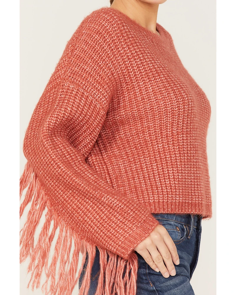 Wild Moss Women's Fringe Sweater