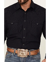 Rough Stock by Panhandle Men's Striped Long Sleeve Snap Western Shirt