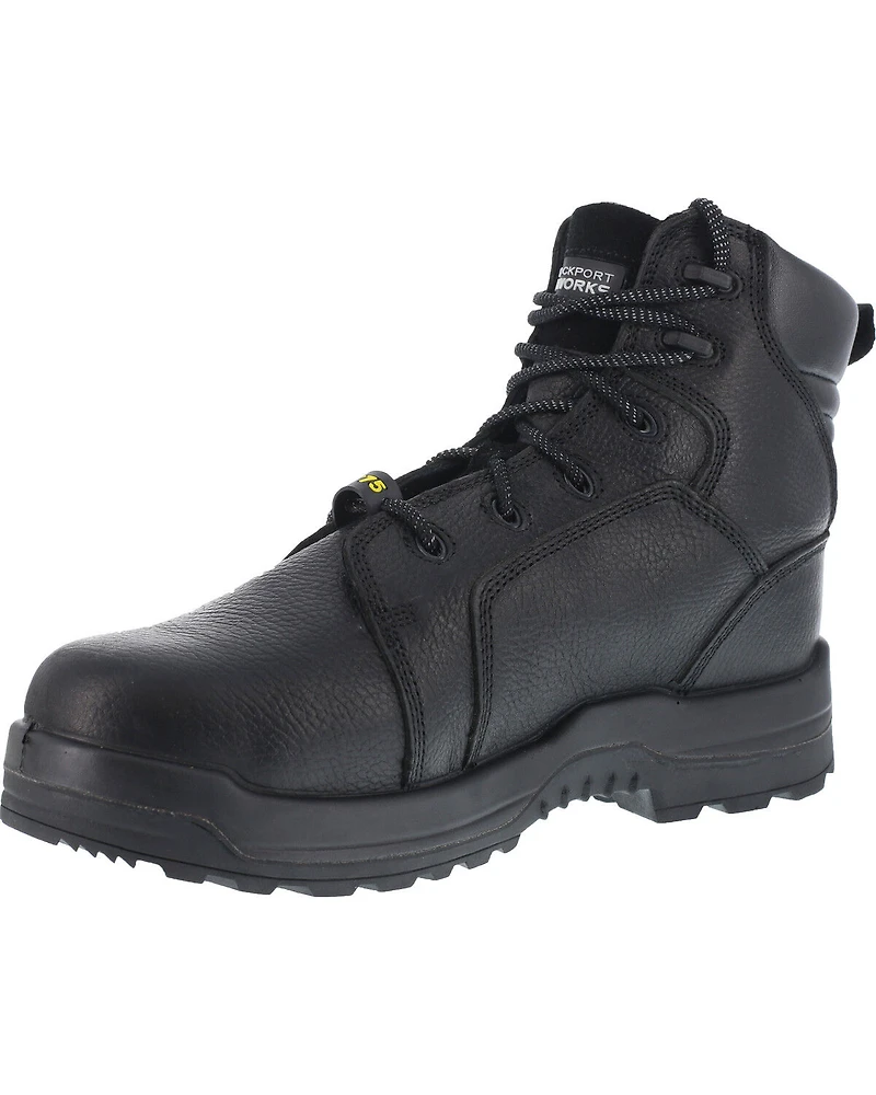 Rockport More Energy Black 6" Lace-Up Work Boots - Composite Toe