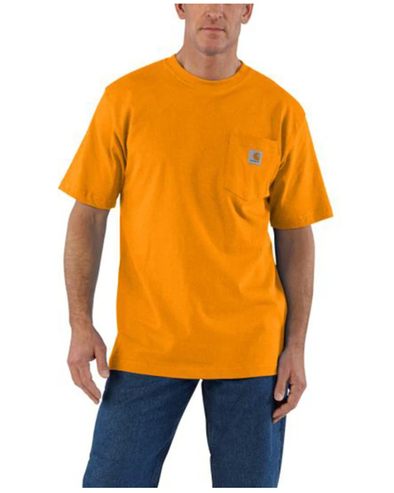 Carhartt Men's Solid Loose Fit Heavyweight Short Sleeve Pocket T-Shirt