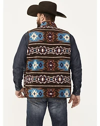 RANK 45® Men's Reversible Southwestern Softshell Vest - Tall
