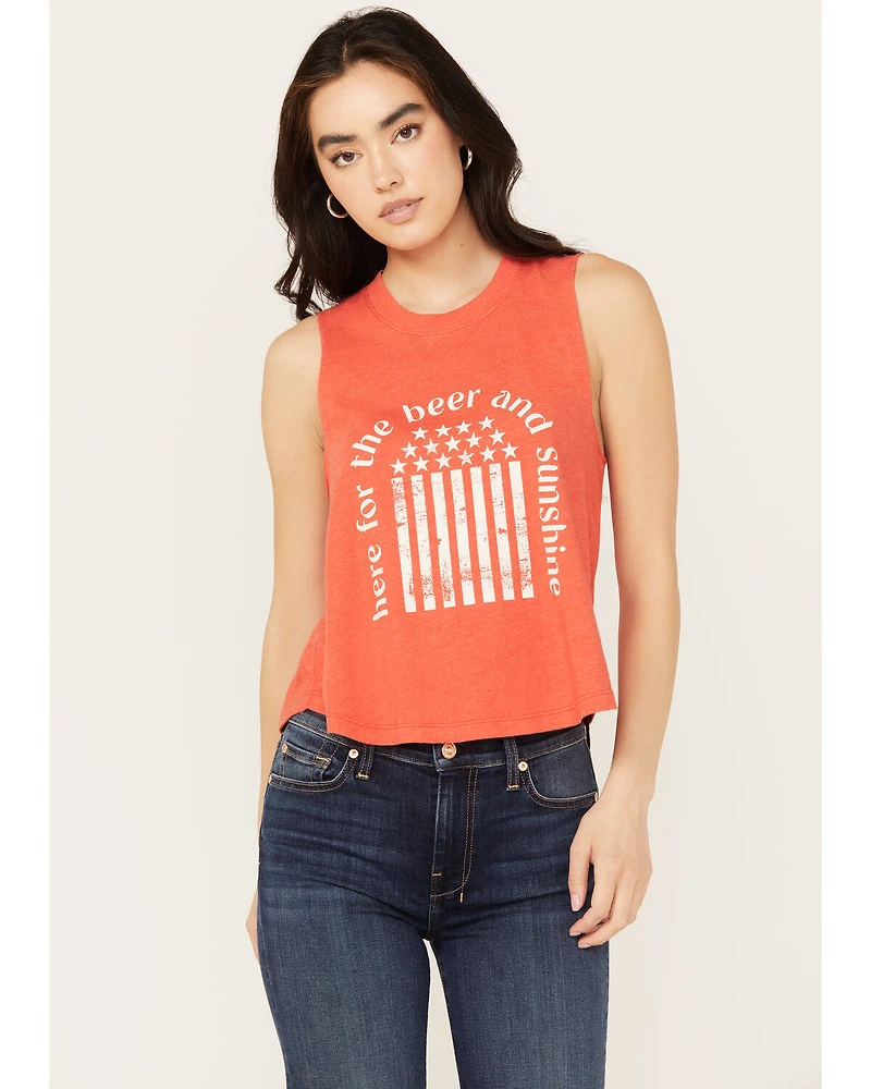 White Crow Women's Here For The Beer Graphic Tank