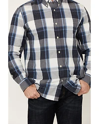 Cody James Men's Gallop Plaid Print Long Sleeve Button-Down Stretch Western Shirt - Tall