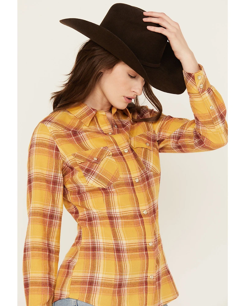 Wrangler Retro Women's Boot Barn Exclusive Long Sleeve Snap Flannel Shirt