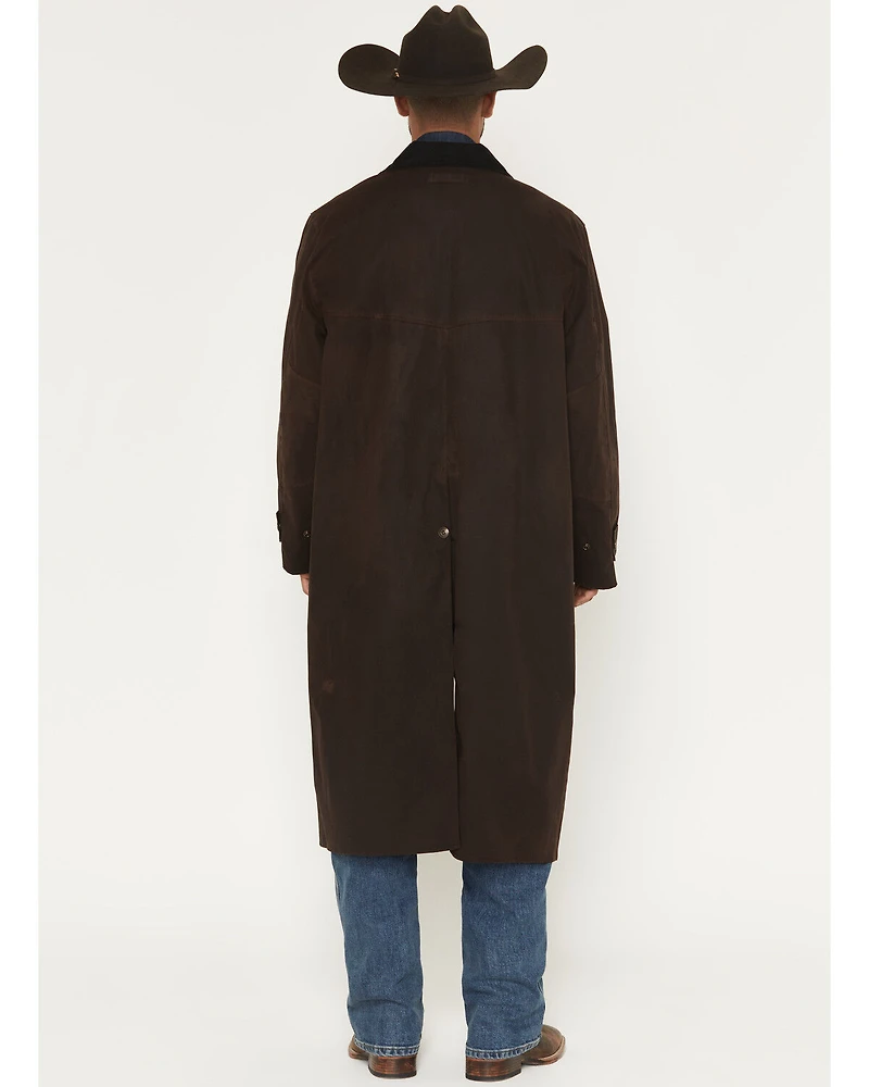 Blue Ranchwear Men's Briscoe Waxed Canvas Duster Western Overcoat