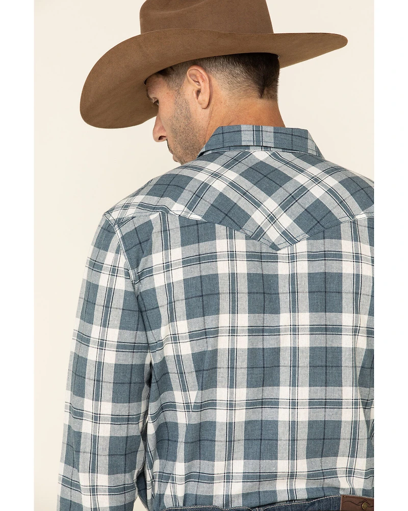 Cody James Men's Static Large Plaid Long Sleeve Western Shirt