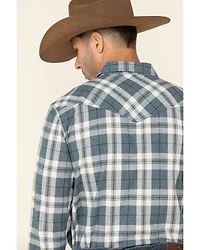 Cody James Men's Static Large Plaid Long Sleeve Western Shirt
