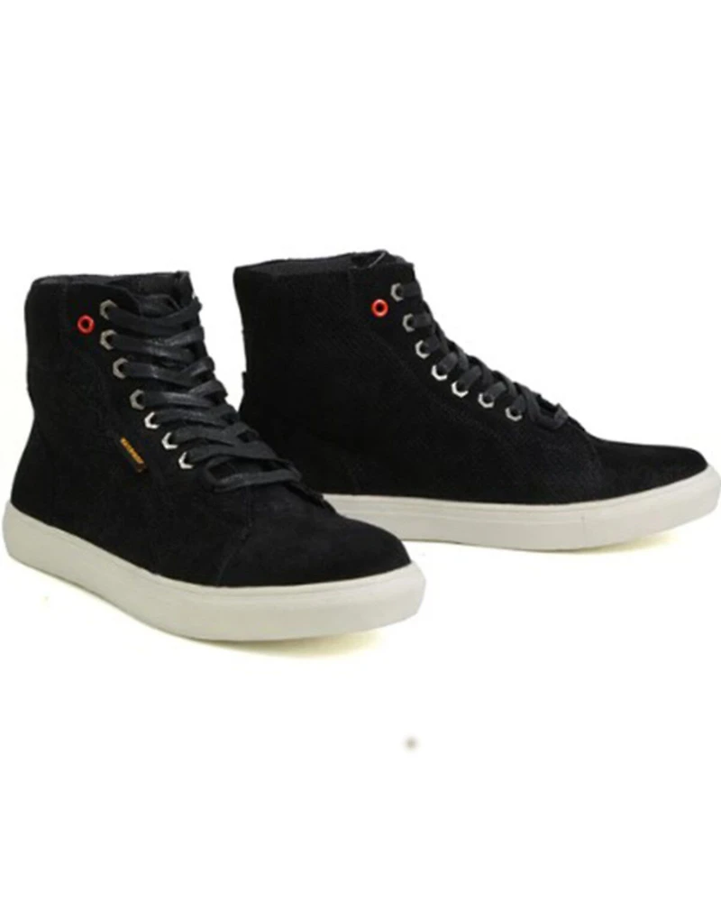 Milwaukee Leather Men's Vintage High-Top Reinforced Street Riding Waterproof Shoes - Round Toe