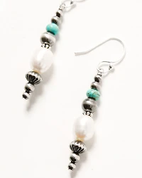 Paige Wallace Women's Navajo Pearl Stick Earrings