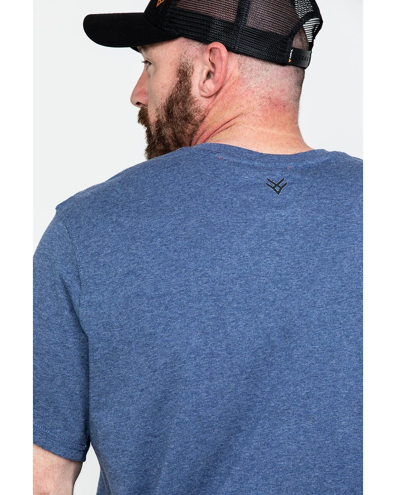Hawx Men's Pocket Henley Short Sleeve Work T-Shirt - Tall