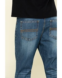 Cody James Men's Wolfstooth Wash Duke Relaxed Bootcut Stretch Denim Jeans