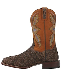 Dan Post Men's Dorsal Exotic Seabass Western Boots - Broad Square Toe