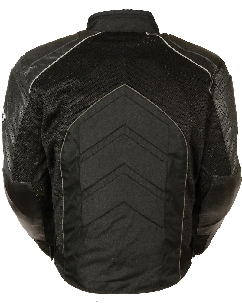 Milwaukee Leather Men's Combo Textile Mesh Racer Jacket - 3X