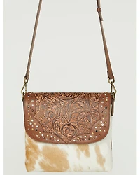 Shyanne Women's Studded Tooled Crossbody Bag
