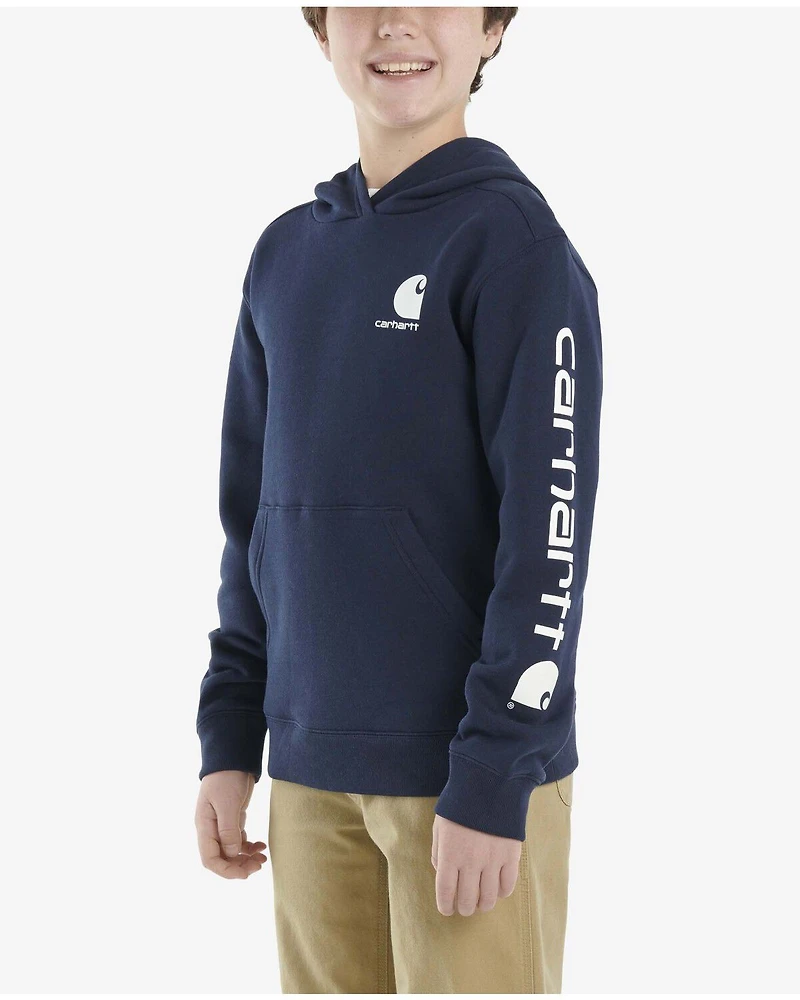 Carhartt Little Boys' Solid Logo Hooded Sweatshirt