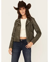 Mauritius Leather Women's Christy Scatter Star Jacket