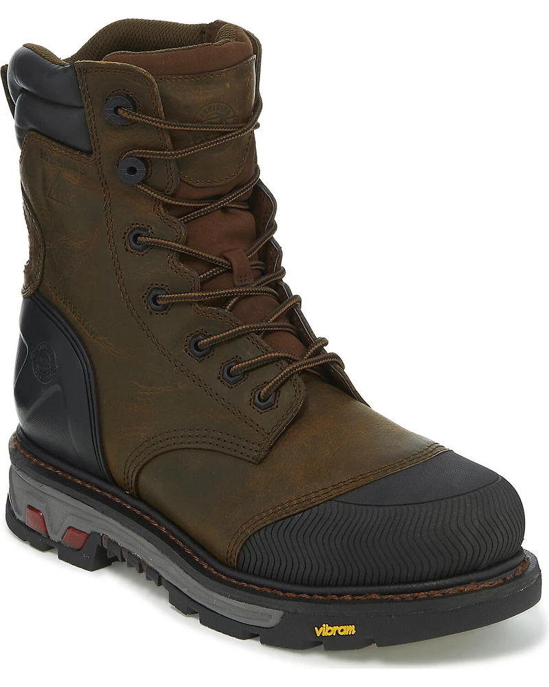 Justin Men's Warhawk Waterproof 8" Work Boots - Composite Toe