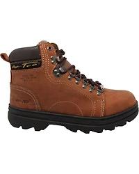 AdTec Men's 6" Leather Hiker Work Boots - Steel Toe