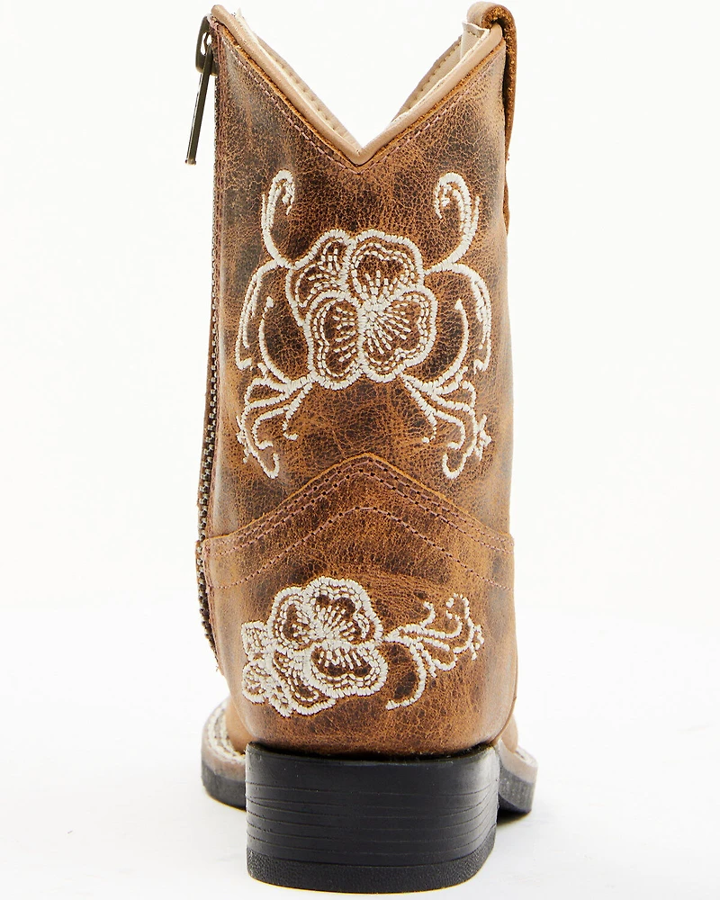 Shyanne Toddler Girls' Little Bitty Lasy Western Boots - Broad Square Toe