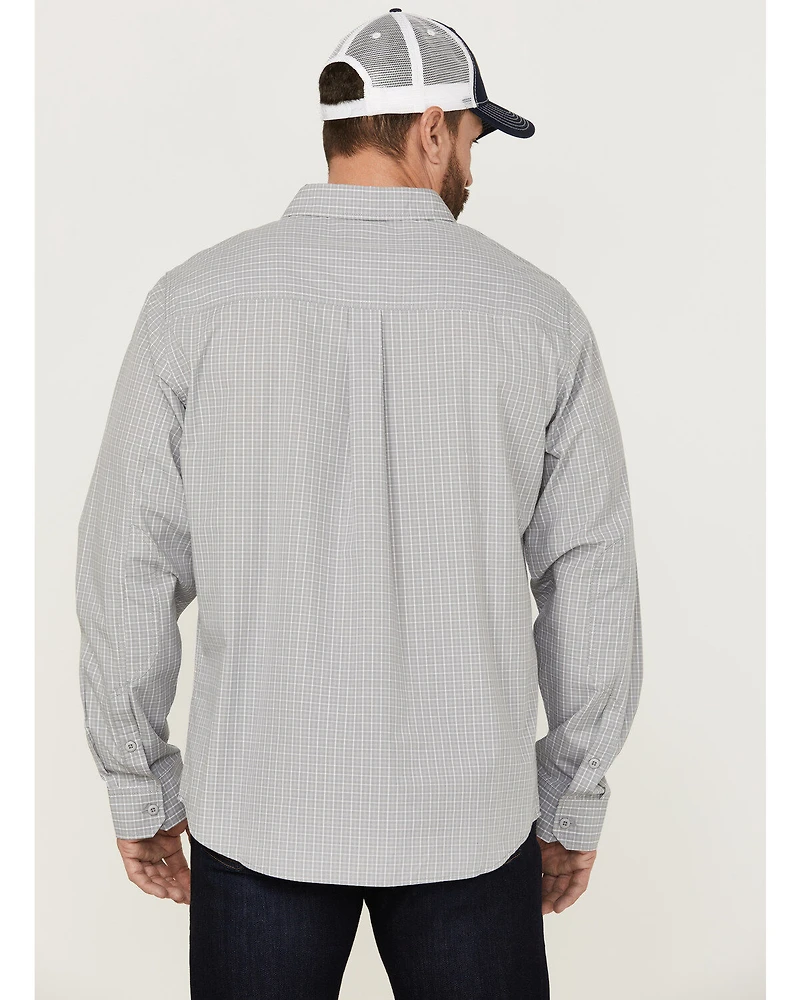 Brothers and Sons Men's Small Plaid Long Sleeve Button Down Western Shirt