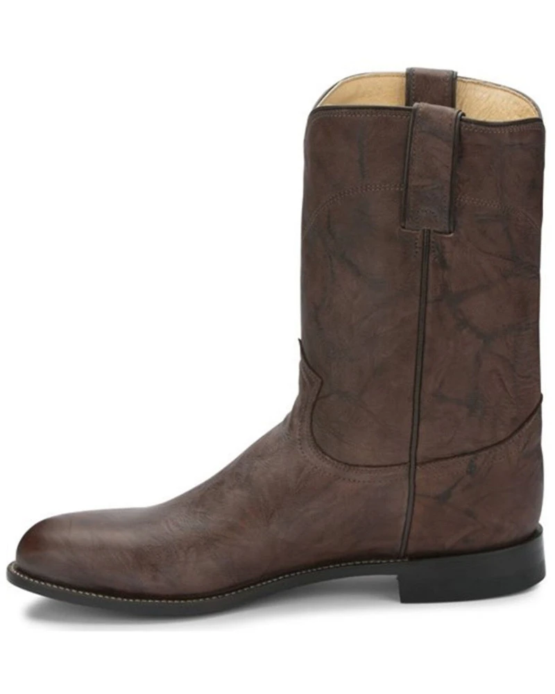 Justin Men's Classics Deerlite Roper Western Boots - Medium Toe