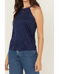 Shyanne Women's Faux Suede Halter Tank
