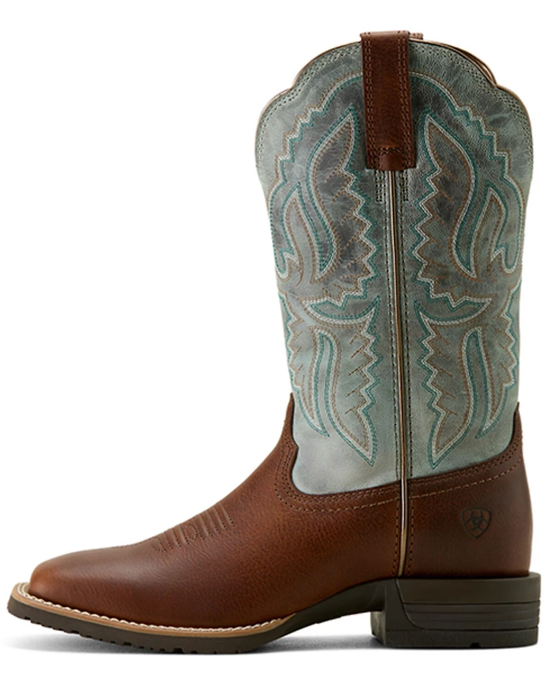 Ariat Women's Hybrid Ranchwork Performance Western Boots - Broad Square Toe