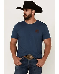 RANK 45® Men's Bull Shield Short Sleeve Graphic T-Shirt