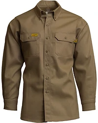 Lapco Men's FR 6oz. Gold Label Long Sleeve Button Down Uniform Shirt - Big & Tall