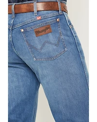 Wrangler X Coors Banquet Men's 13MWZ Golden Blue Medium Wash Straight Stretch Denim Jeans