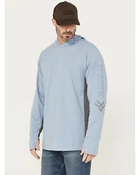 Hawx Men's Sundown Colorblock Hooded Long Sleeve T-Shirt