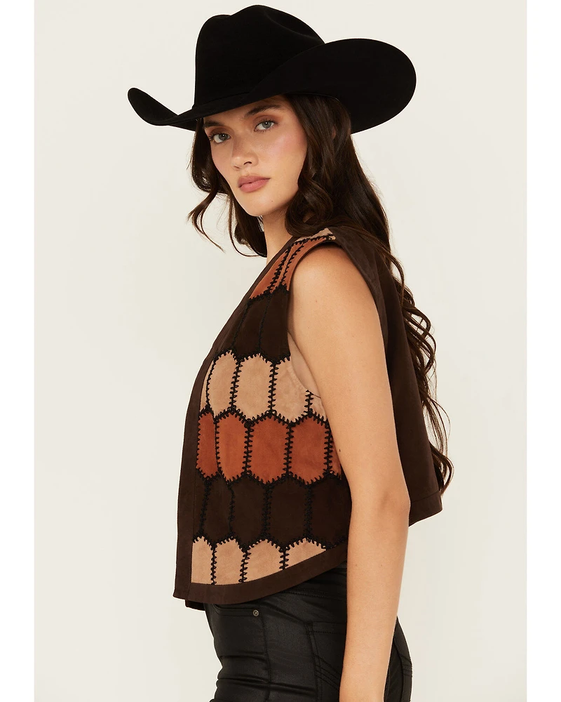 Scully Women's Geo Print Leather Vest